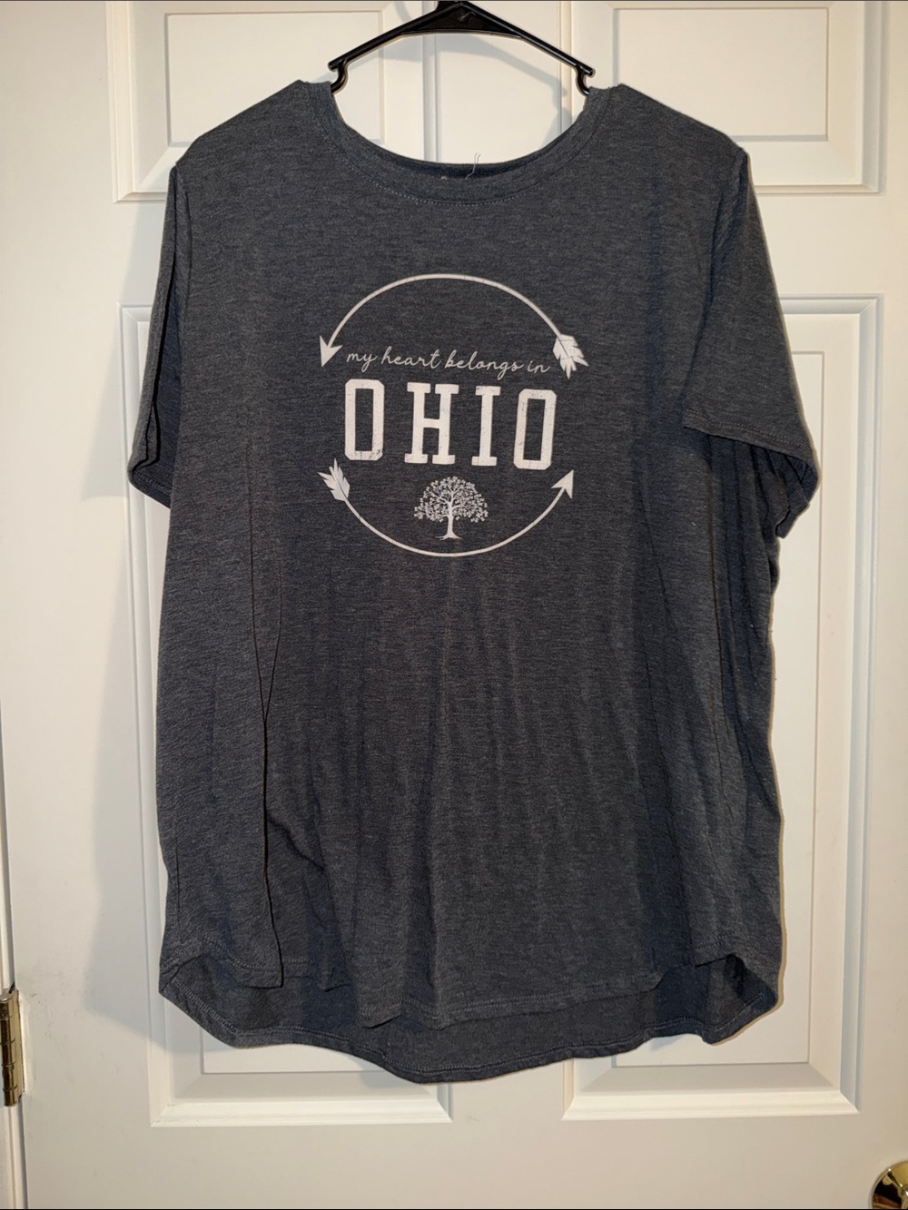 Maurices Dark Gray 'Ohio' Graphic Short Sleeve Tee